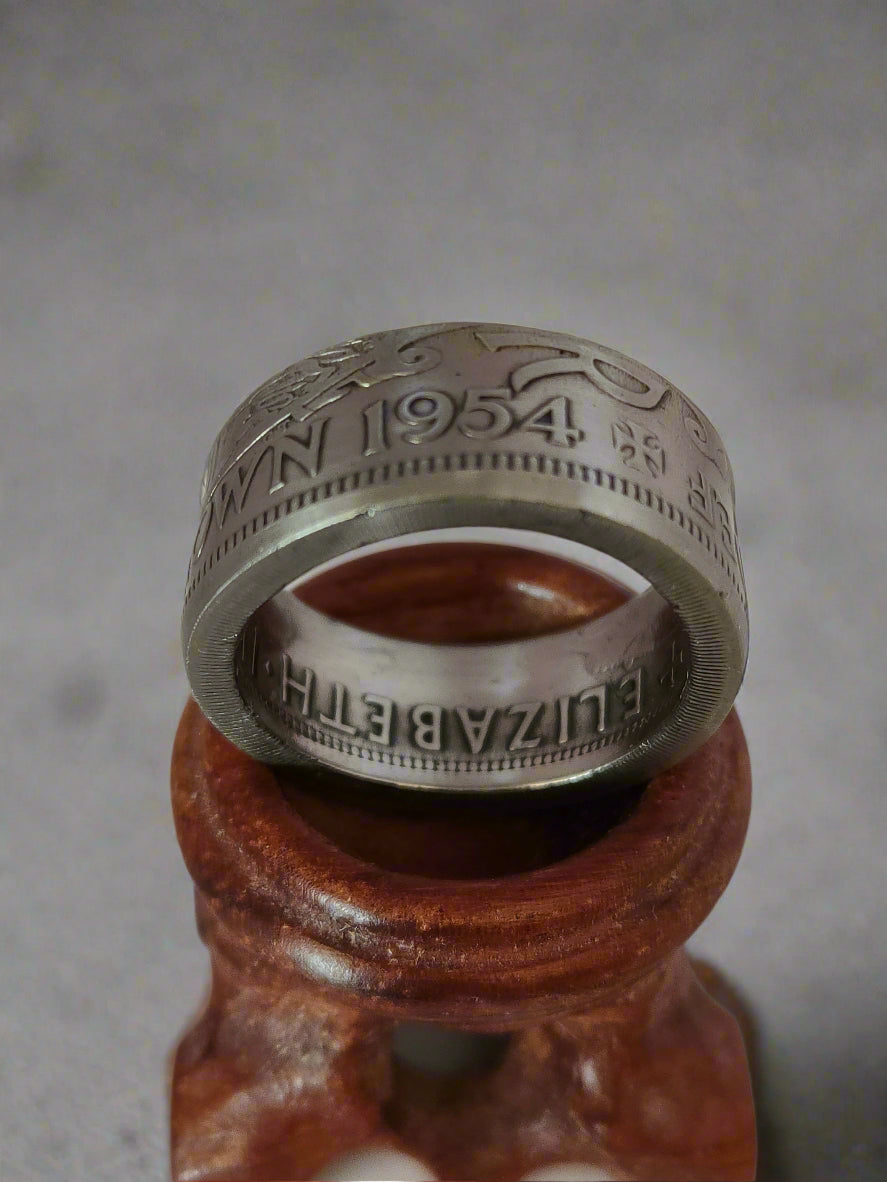 British half crown. 1954 to 1961